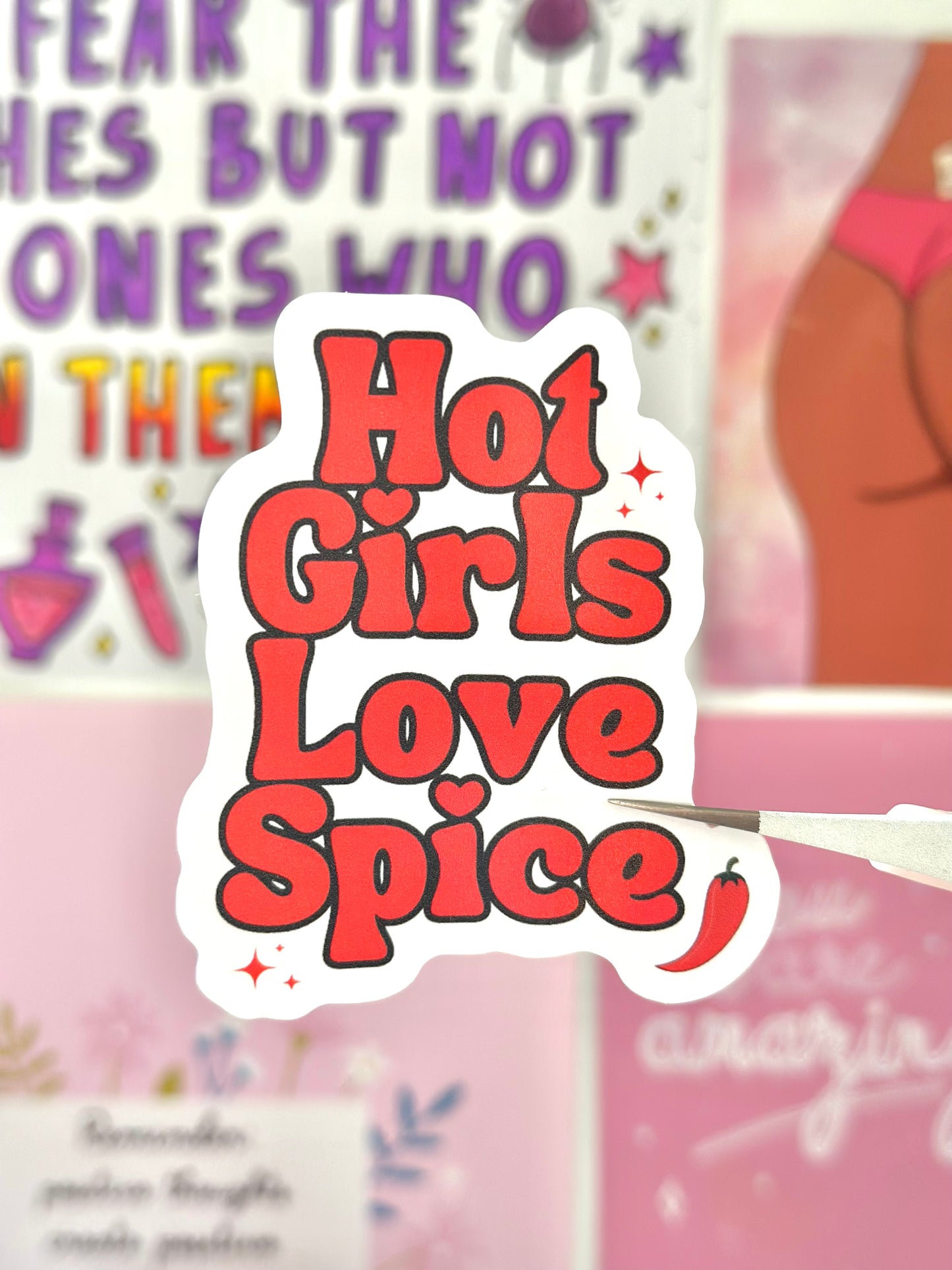 Hot Girls Love Spice Vinyl Sticker