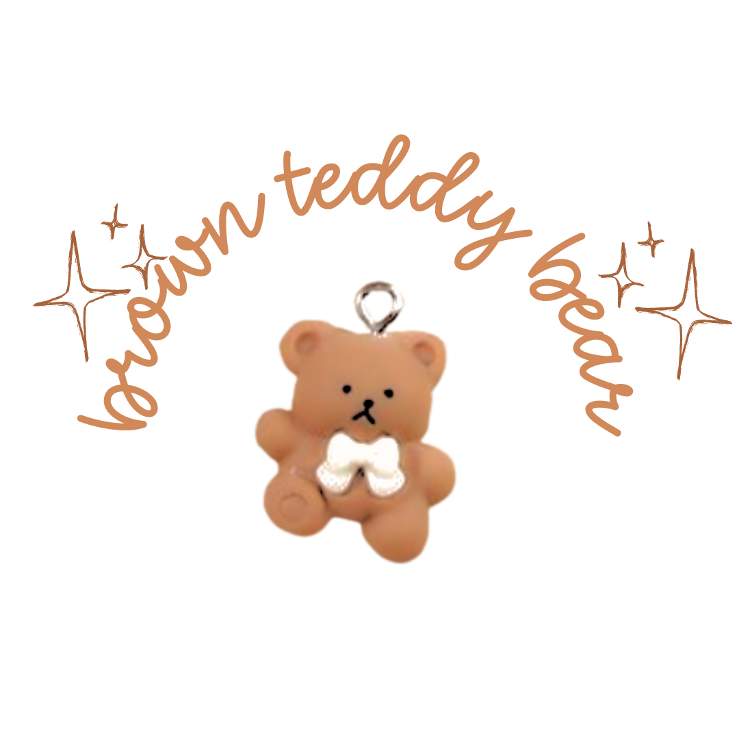 Brown Teddy Bear Charm