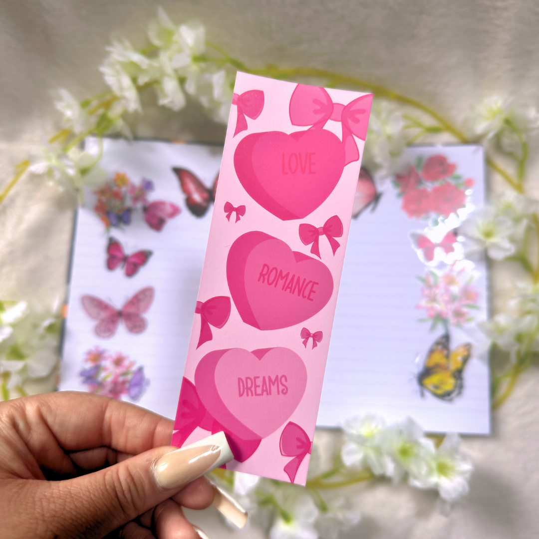 Romance Candy Hearts Bookmark