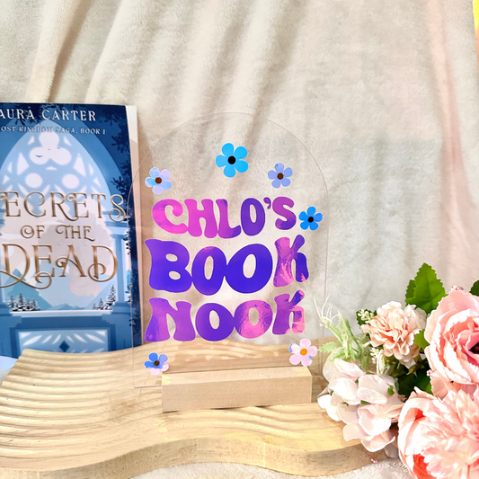 Custom Acrylic Bookshelf Sign