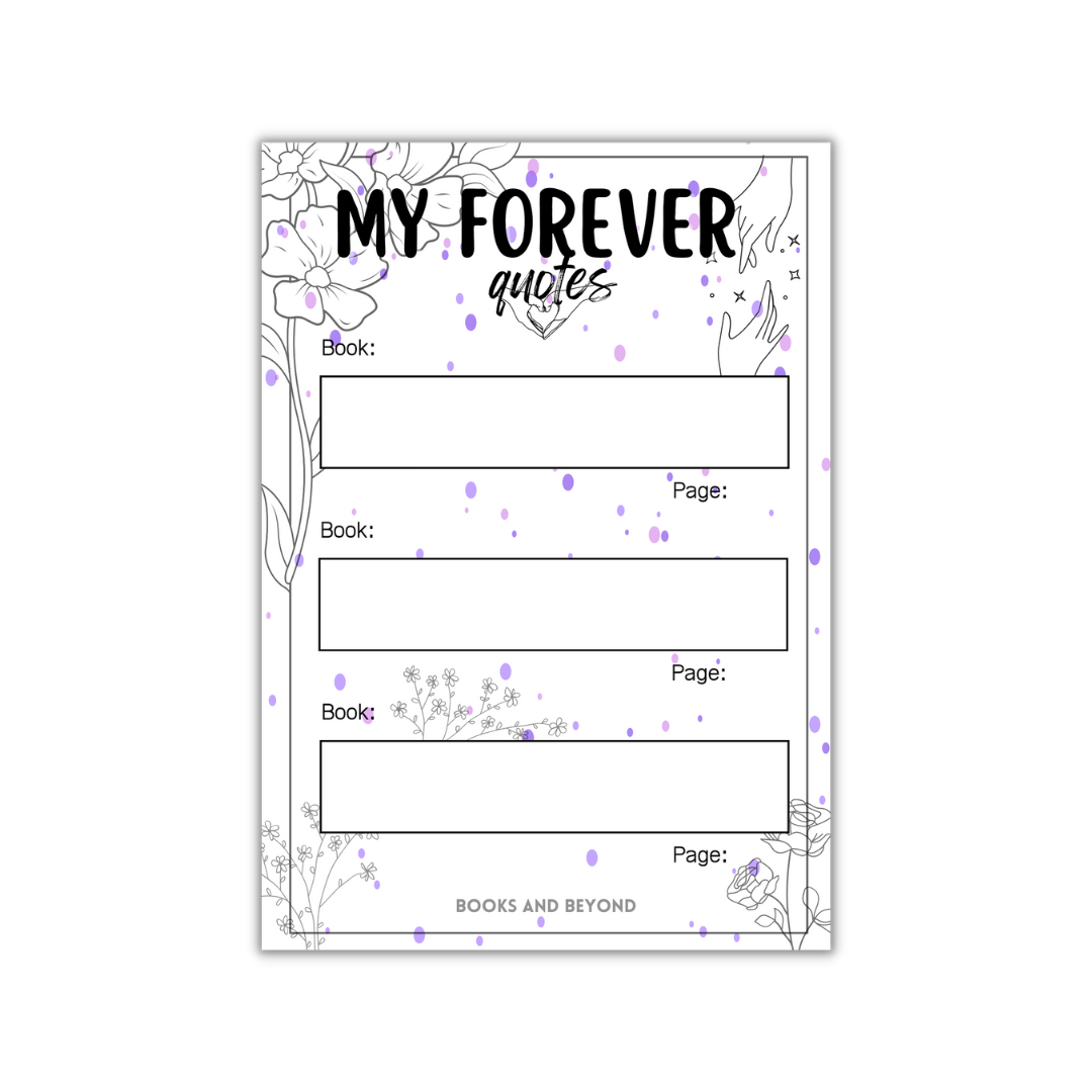 The Quote Tracker (A5 Notepad)