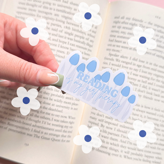 Reading Is My Girl Therapy Vinyl Sticker