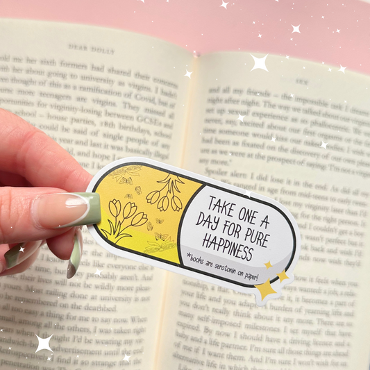 Bookish Serotonin Pill Vinyl Sticker