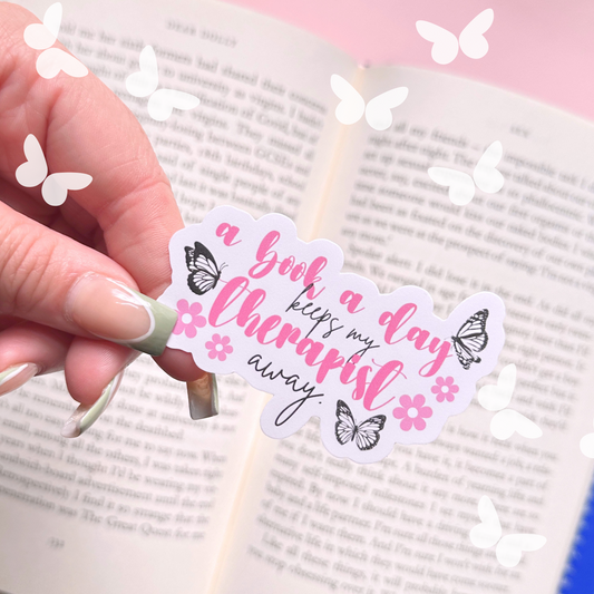 A Book A Day Vinyl Sticker