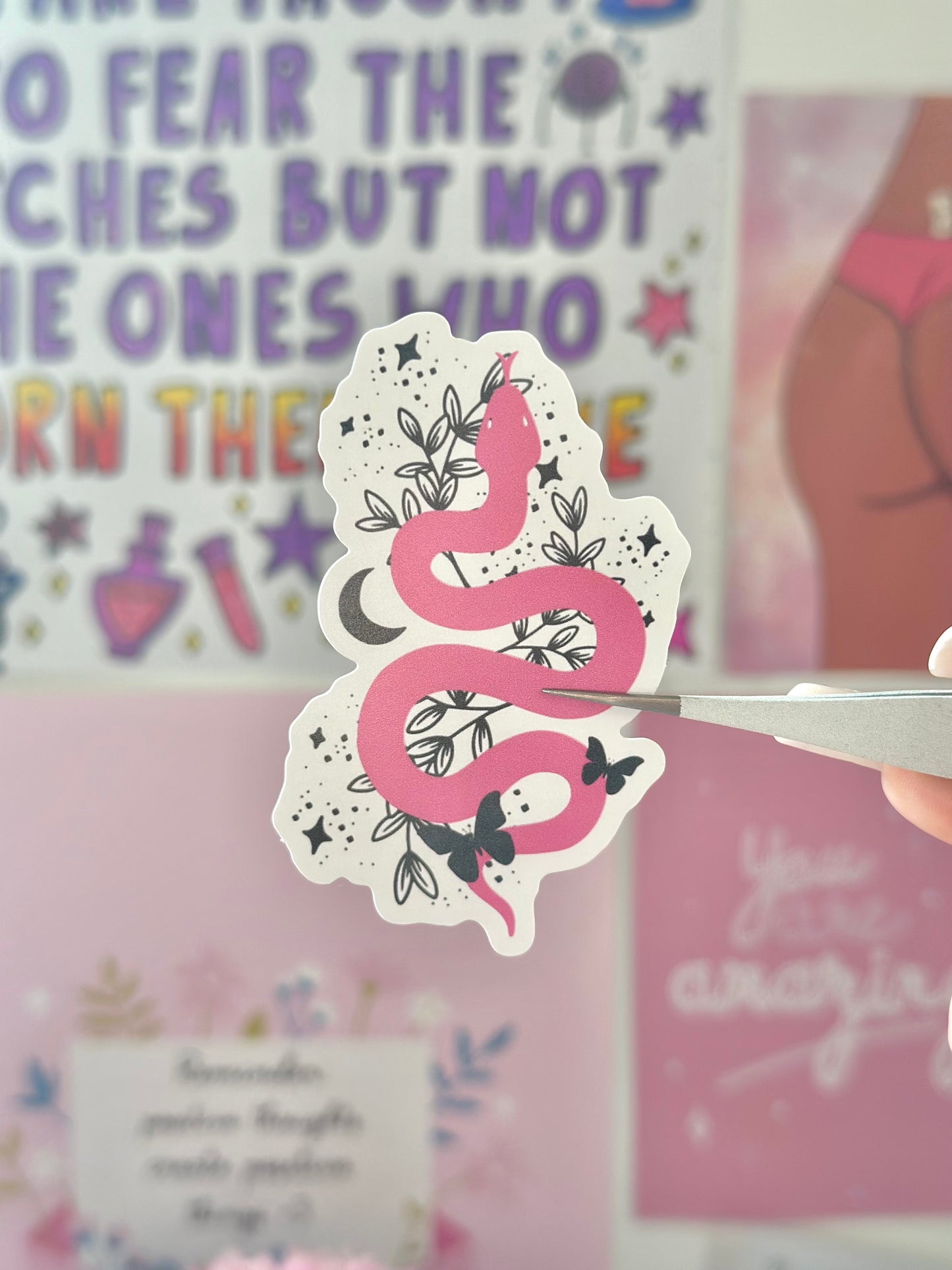 Serpentine Magic Vinyl Sticker
