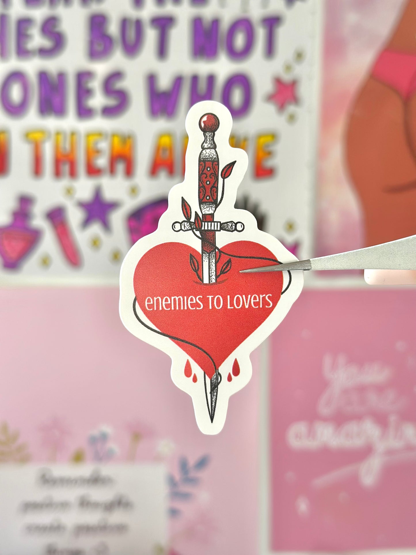 Enemies To Lovers Vinyl Sticker