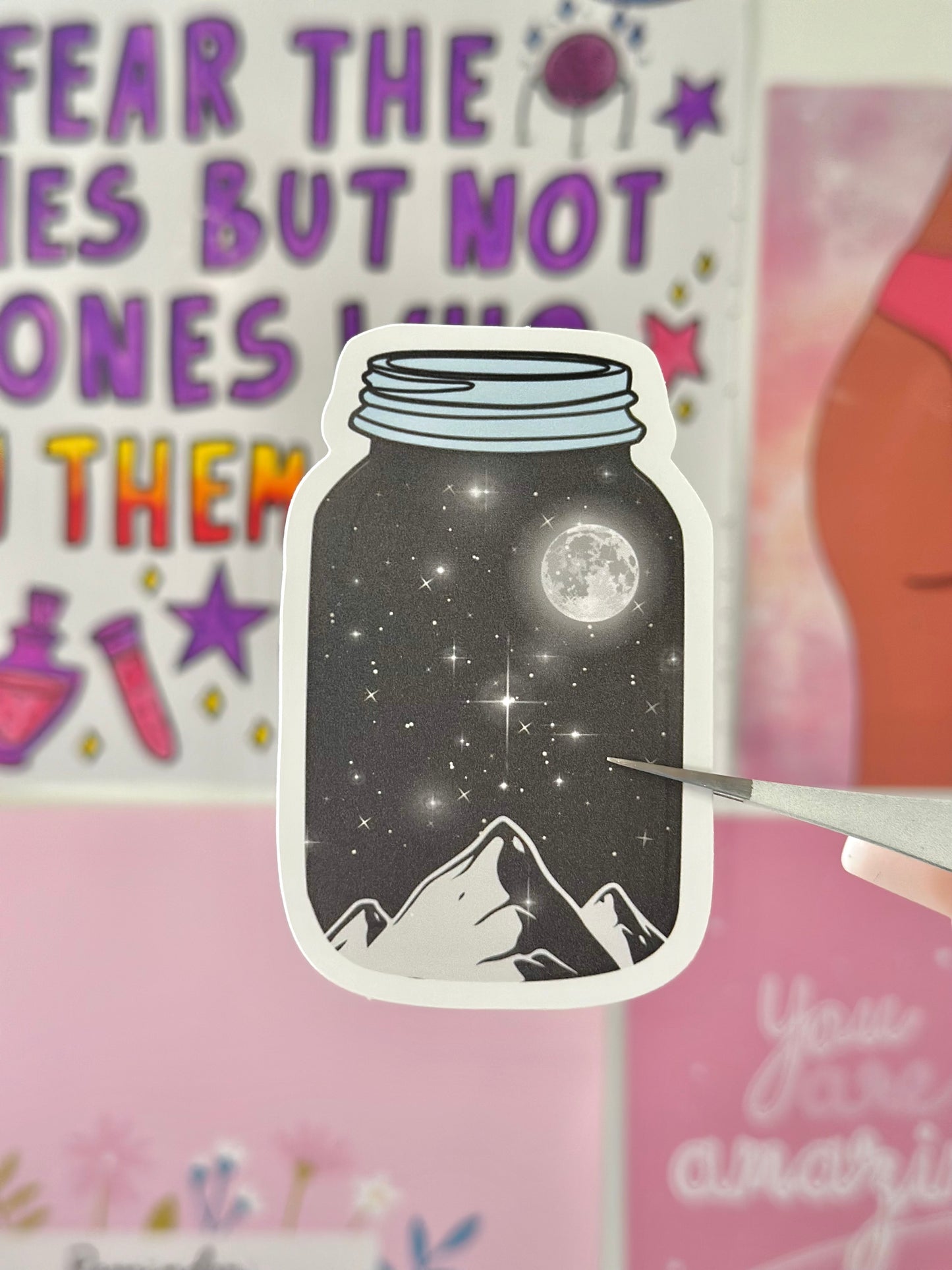 Bottled Starlight Vinyl Sticker