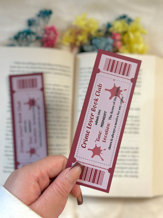 Crime Lover Club Bookmark