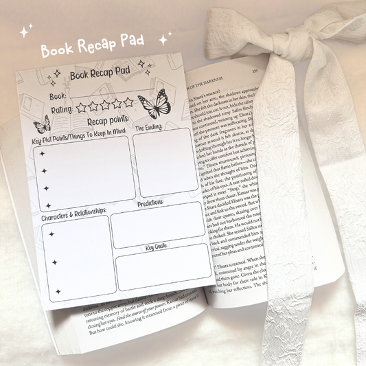 Book Recap Pad A5