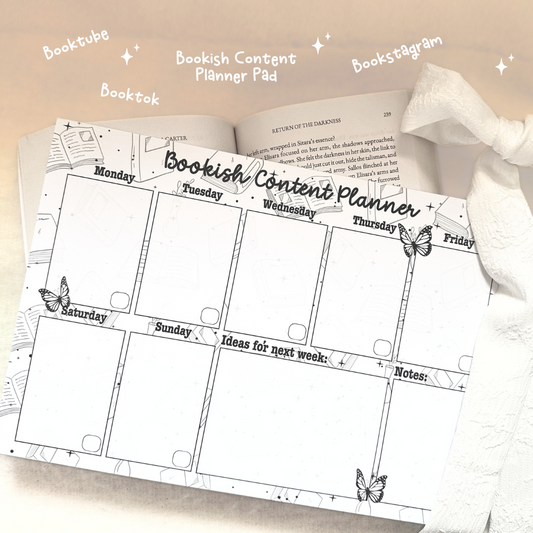 Bookish Content Planner Pad A4