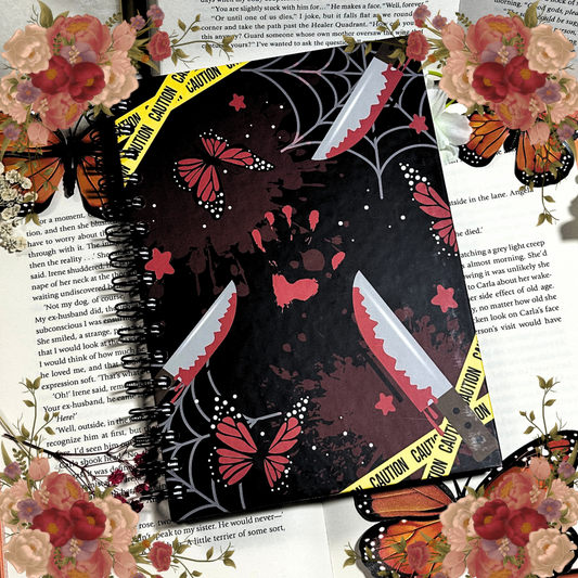Crime Lovers A5 Hardcover Lined Notebook
