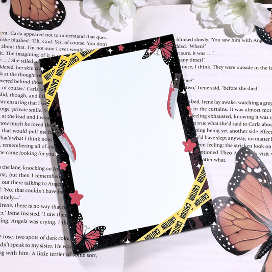 Crime Lover A6 Blank Notepad