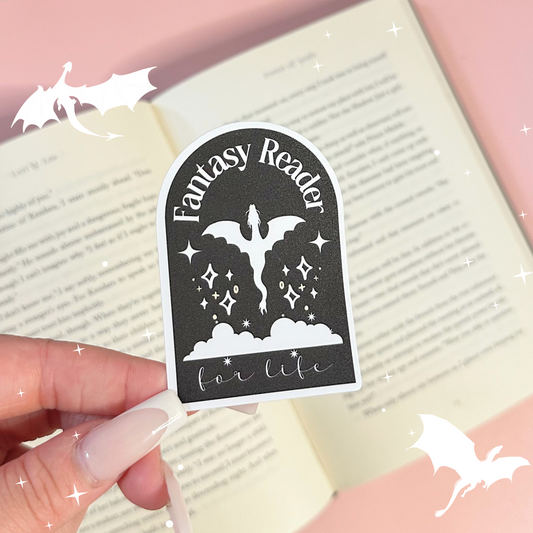 Fantasy Reader For Life Vinyl Sticker