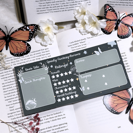 Fantasy Book Speedy Review Pad