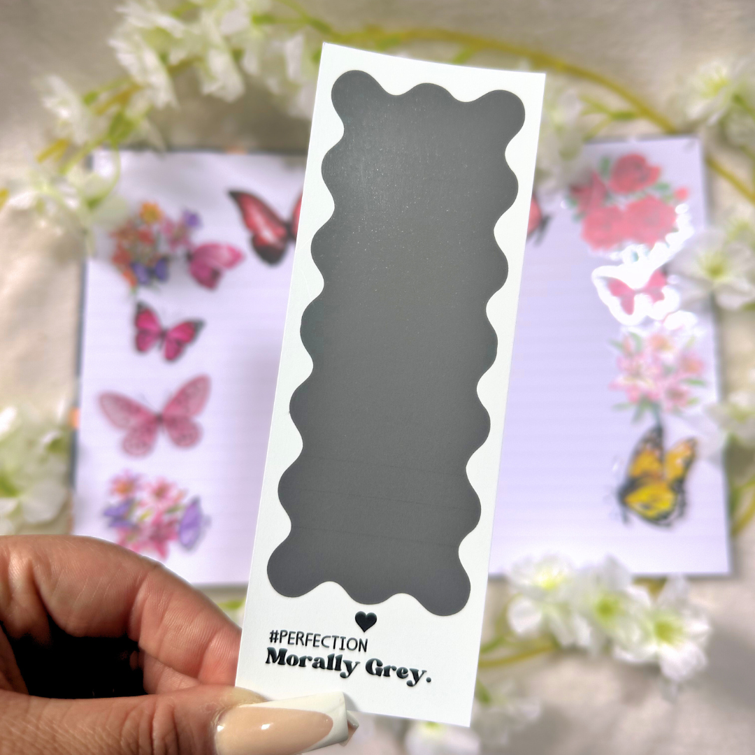 Morally Grey Colour Palette Bookmark