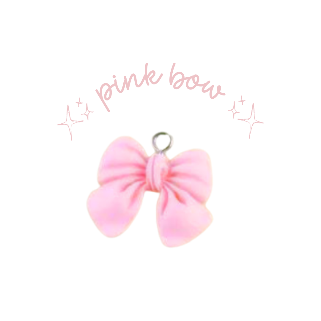 Pink Bow Charm