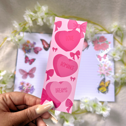 Romance Candy Hearts Bookmark