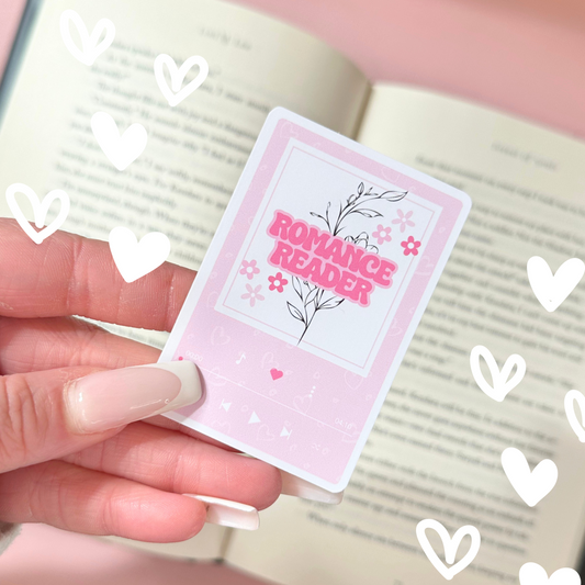 Romance Reader Playlist Vinyl Sticker