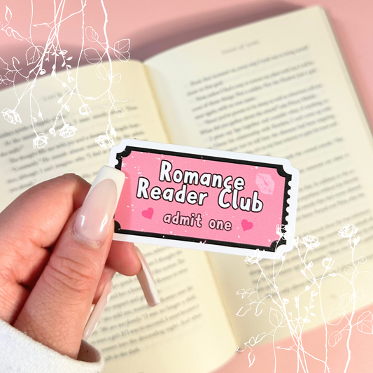 Romance Reader Club Vinyl Sticker