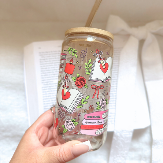 Romantasy Vibes 16oz Glass Cup