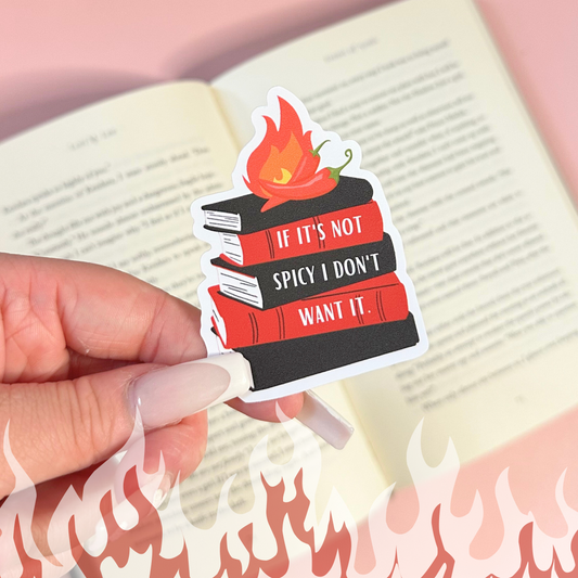 Spicy Book Stack Vinyl Sticker