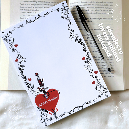 Enemies To Lovers A5 Unlined Notepad