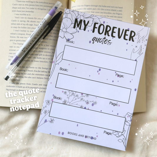 The Quote Tracker (A5 Notepad)