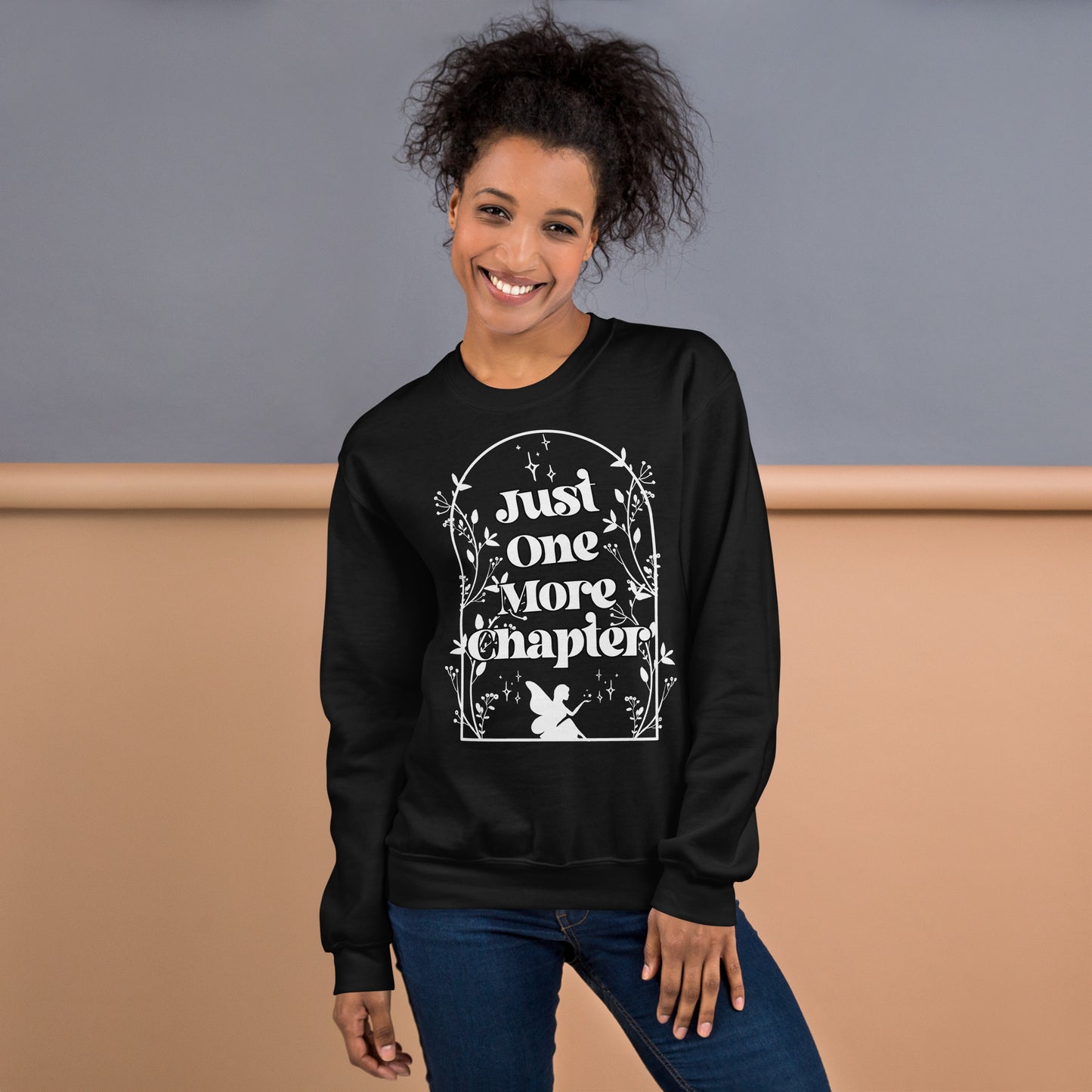 Just One More Chapter Black Unisex Sweatshirt