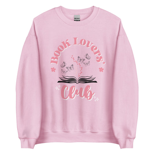 Book Lovers Club Baby Pink Sweatshirt