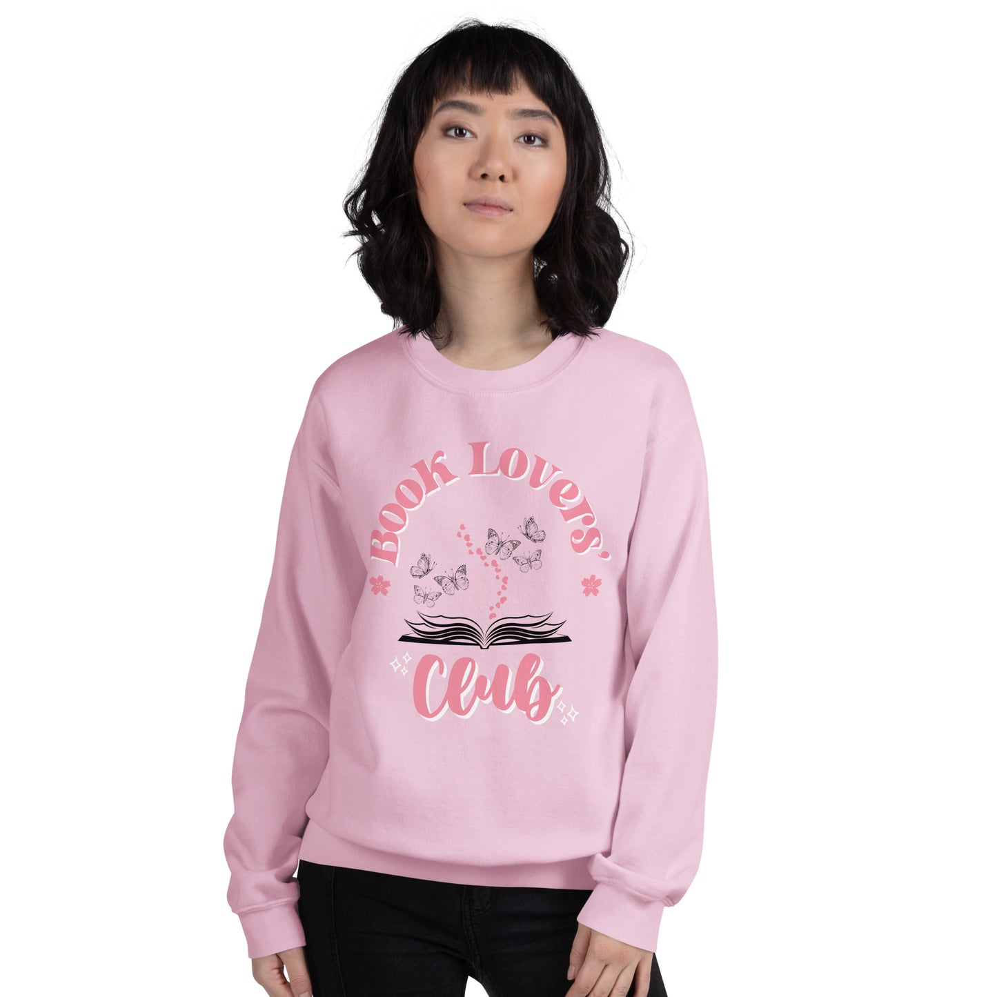 Book Lovers Club Baby Pink Sweatshirt